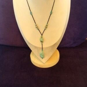 Elegant Black and Turquoise Necklace